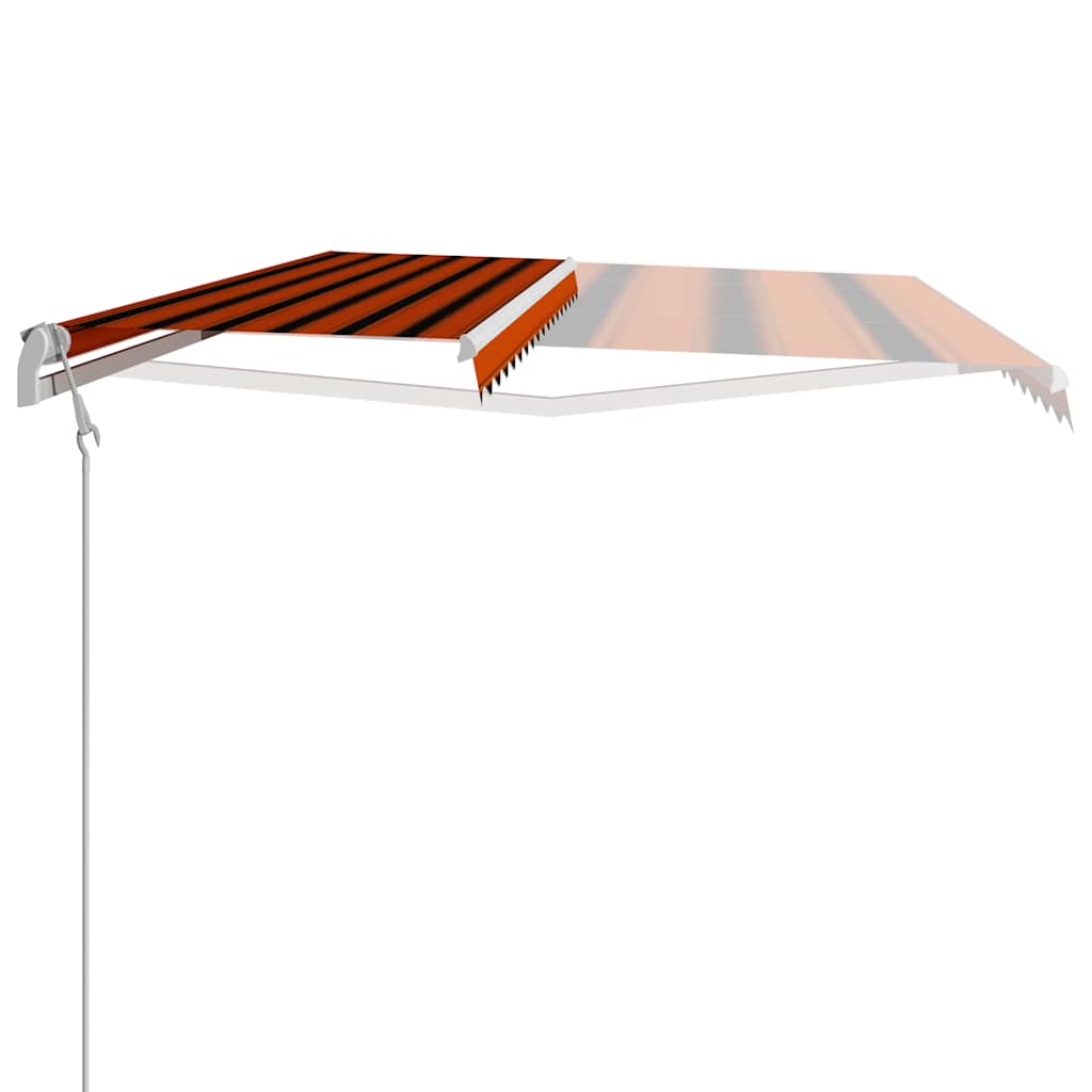 Automatic folding awning orange and brown - multicolored, 400 x 300 cm, 1 - number 5.