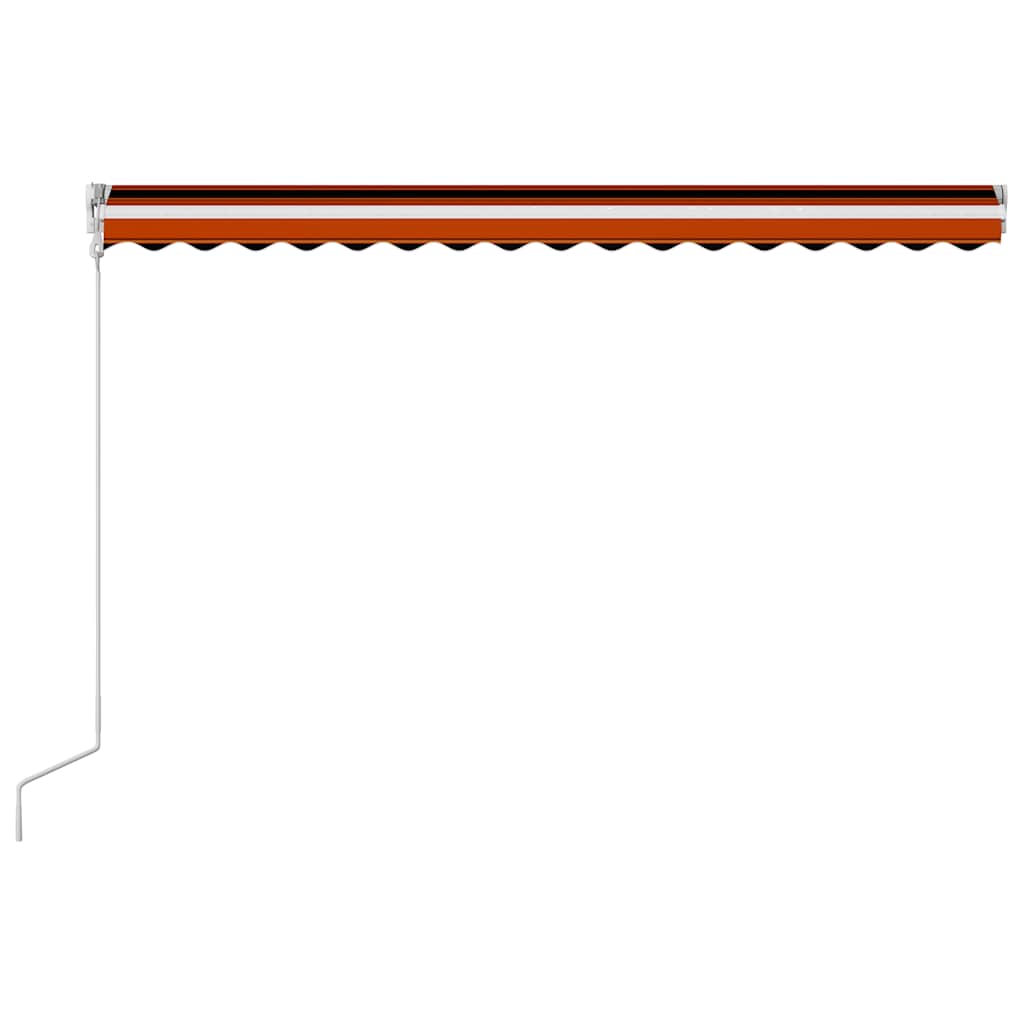 Automatic folding awning orange and brown - multicolored, 400 x 300 cm, 1 - number 6.