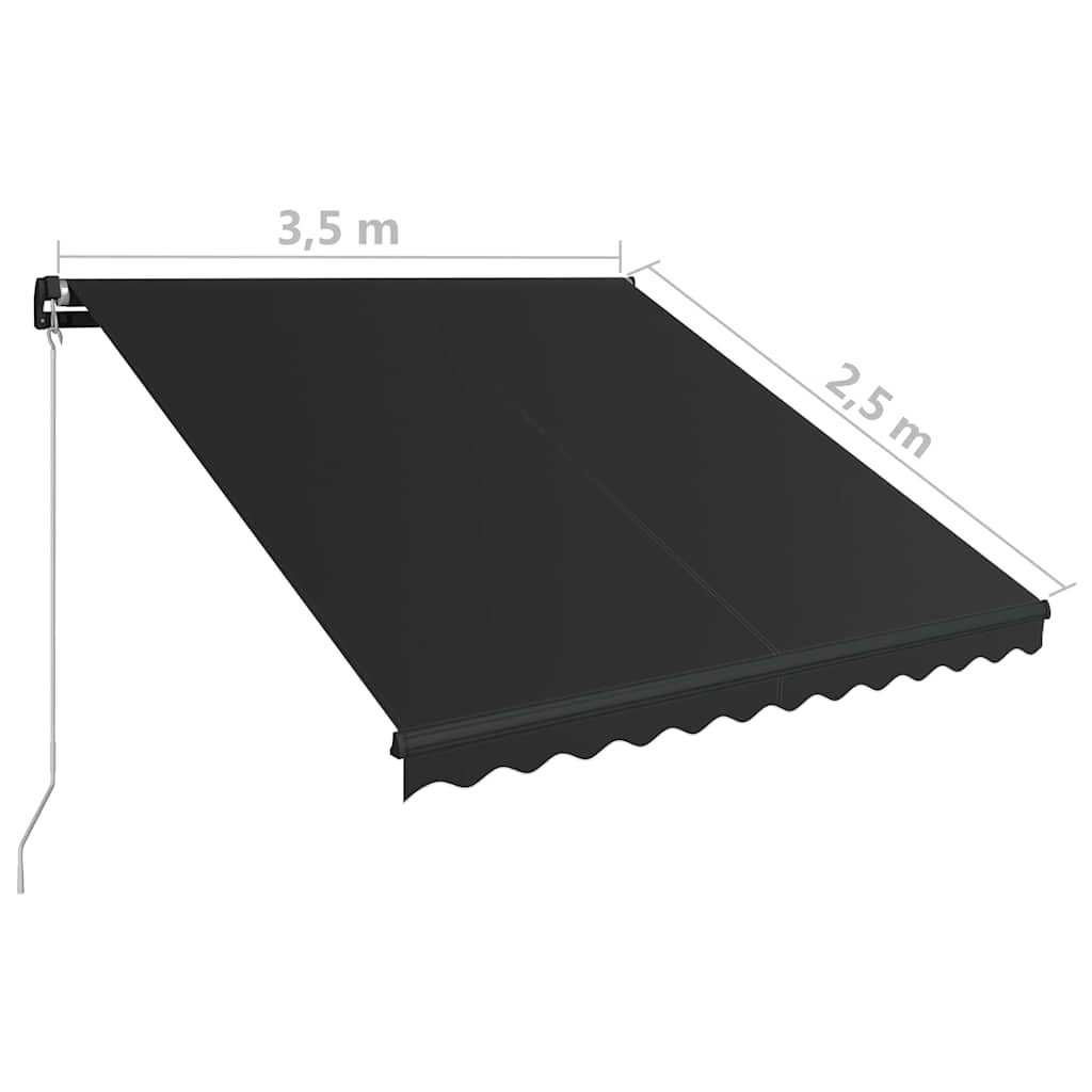 Tenda s led svjetlom na ručni rad - antracit siva, 350 x 250 cm, 1 - number 12.