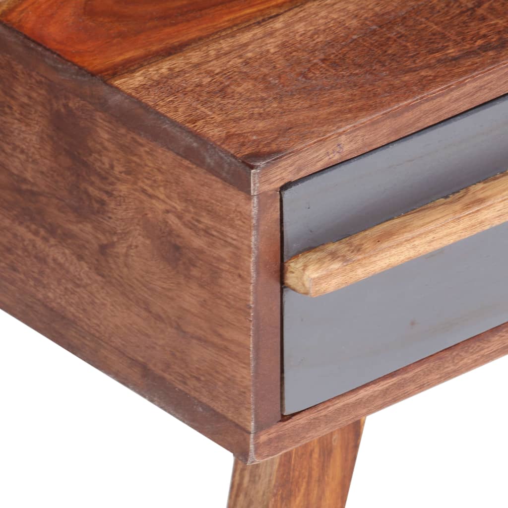 Sofabord 110x50x40 cm massivt træ grå - number 5.