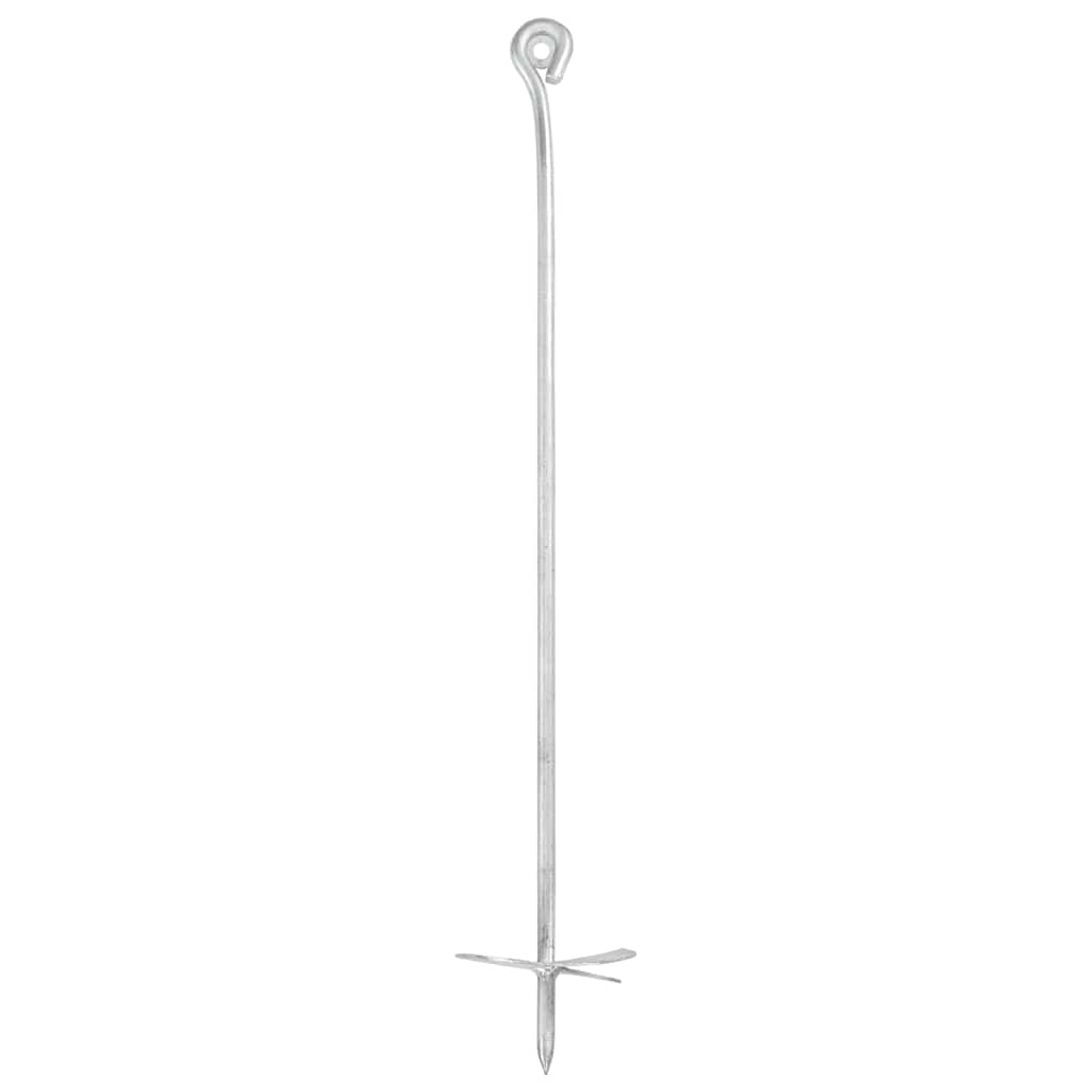 Markankare 4 st. 10x60 cm galvaniserad metall - number 2.