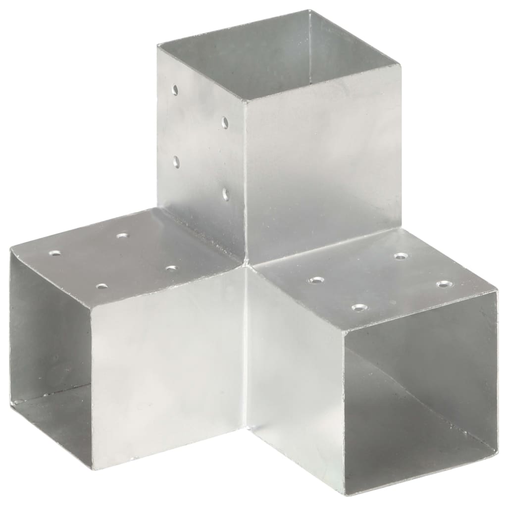 Stolpebeslag y-form 101x101 mm galvaniseret metal - number 1.