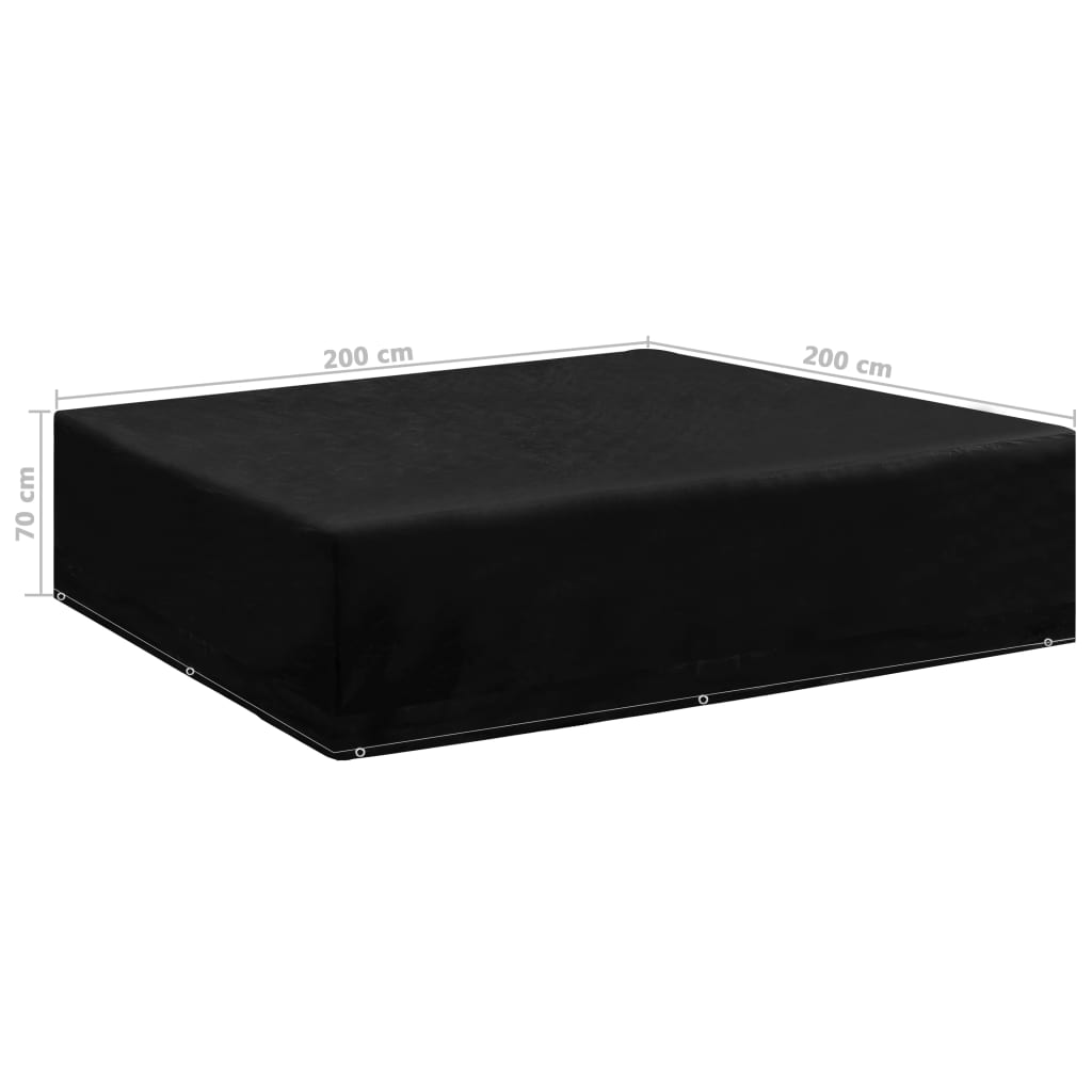 Havemøbelovertræk 8 snørehuller 200x200x70 cm - number 3.