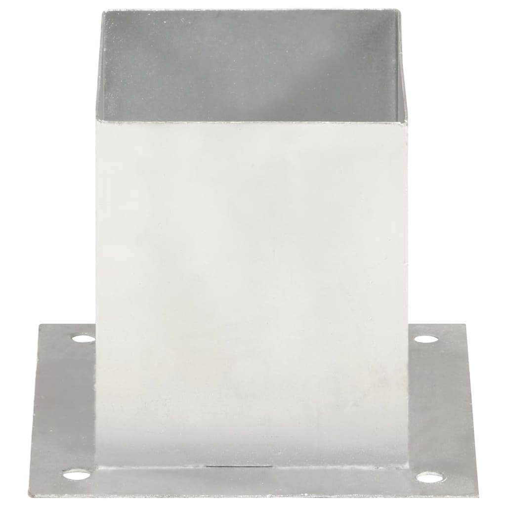 Stolpfot 4 st. 121 mm galvaniserad metall - number 4.