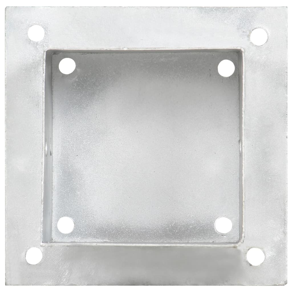 Stolpfot 4 st. 121 mm galvaniserad metall - number 5.