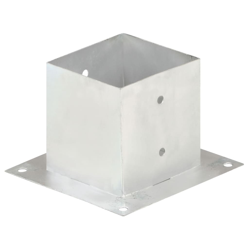 Stolpfot 4 st. 141 mm galvaniserad metall - number 2.