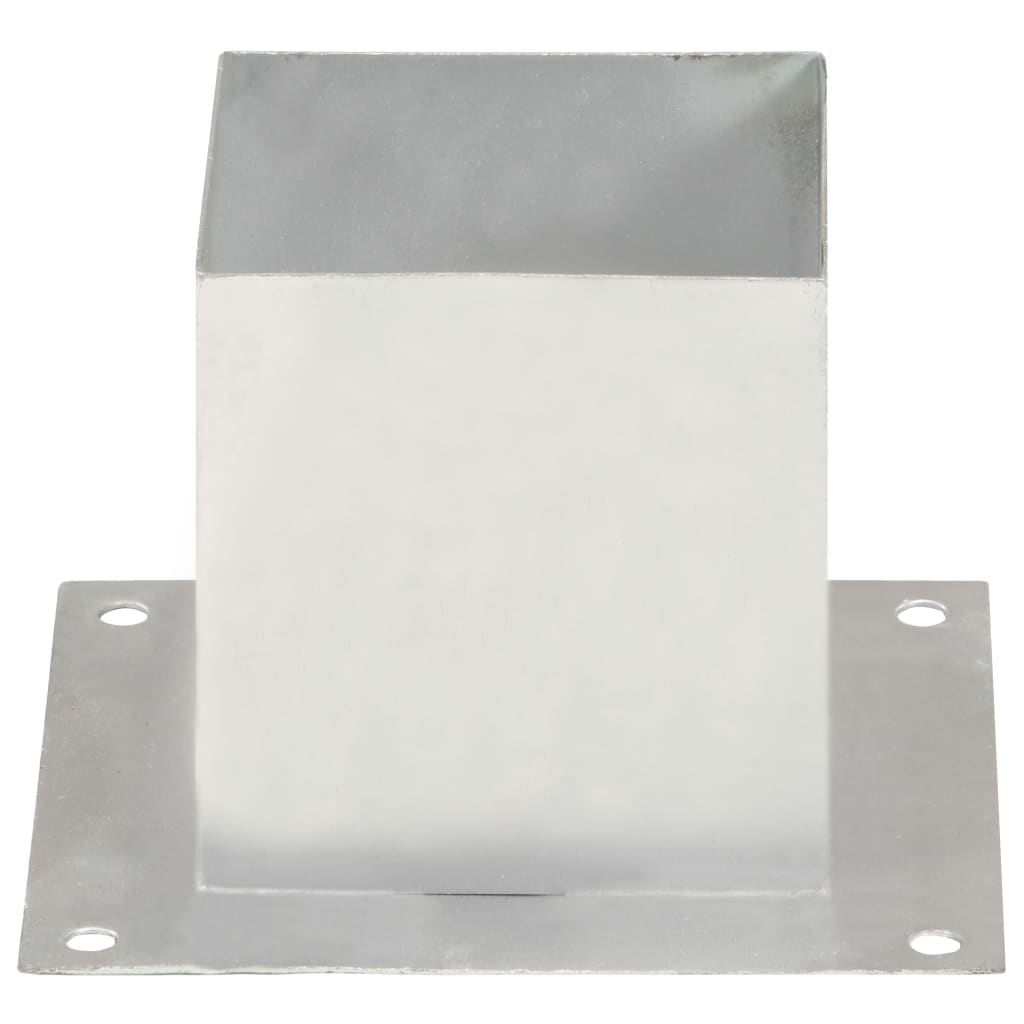 Stolpfot 4 st. 141 mm galvaniserad metall - number 4.