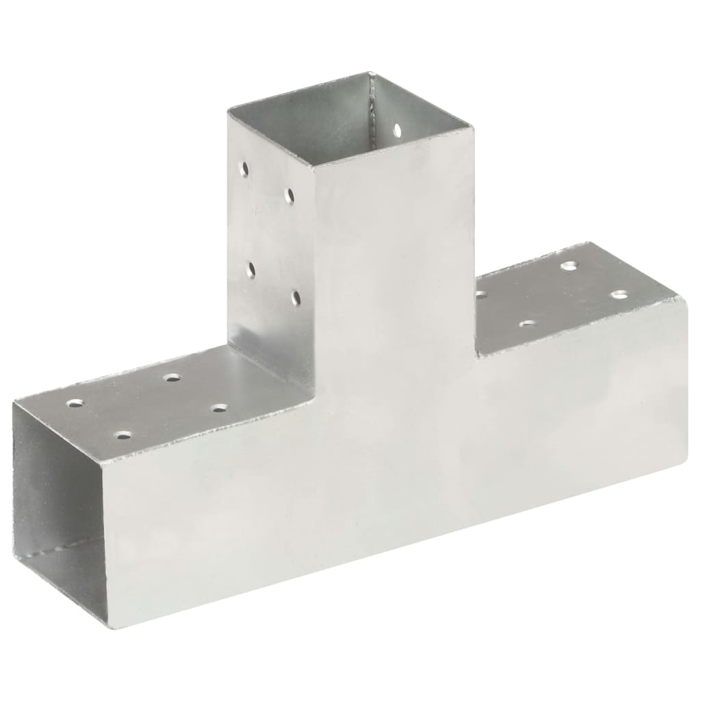 Stolpebeslag galvaniseret metal - 71 x 71 mm, 1, t-form - number 1.