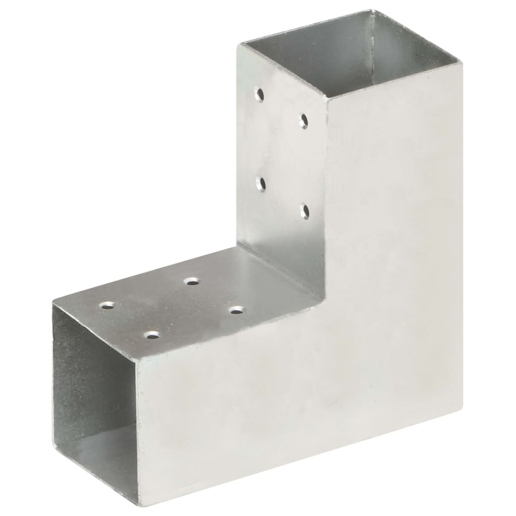 Stolpebeslag galvaniseret metal - 71 x 71 mm, 1, l-form - number 1.
