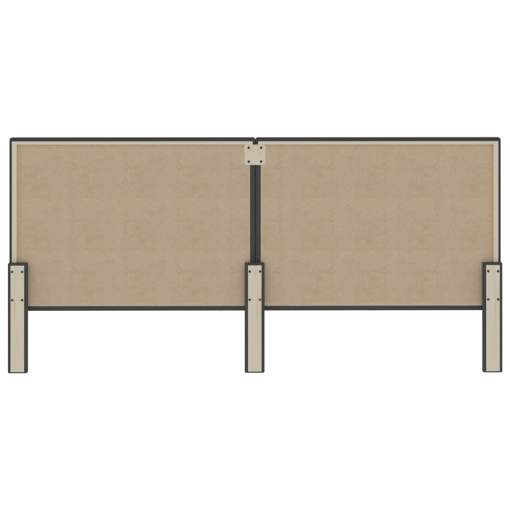 Sengegavl stoff mørkegrå - 200 x 200 cm, 1, med jevnt mønster - number 5.