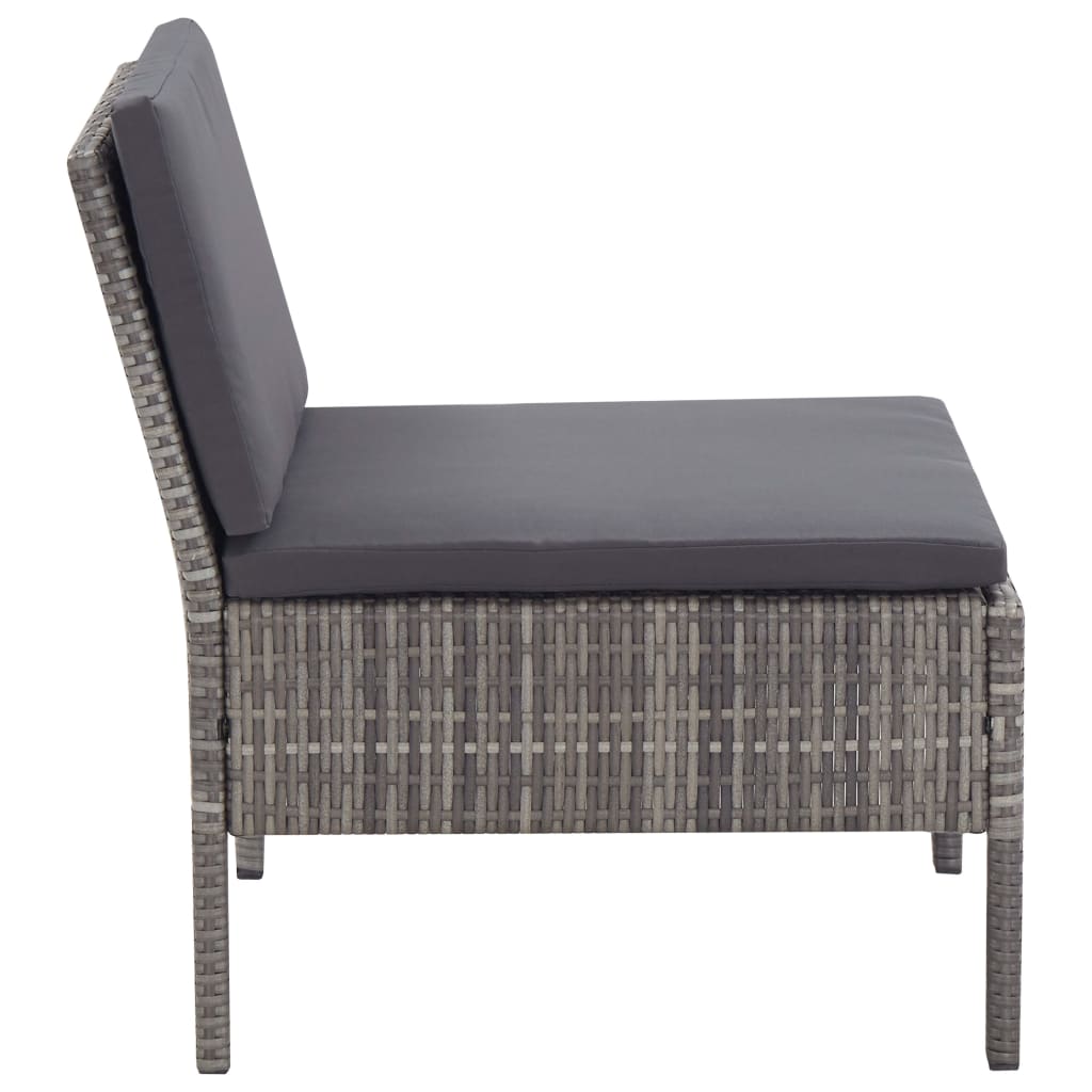 Set da giardino con cuscini in polyrattan - number 11.