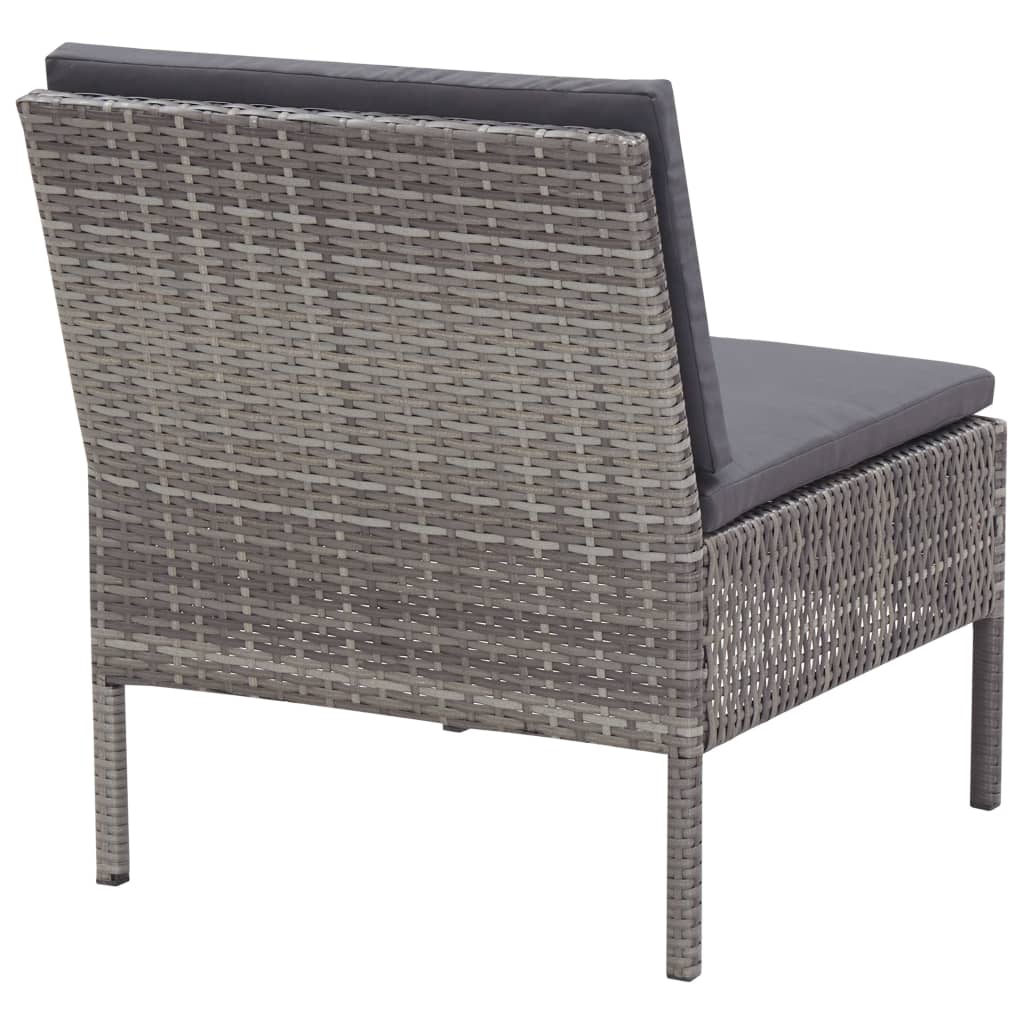 Set da giardino con cuscini in polyrattan - number 12.