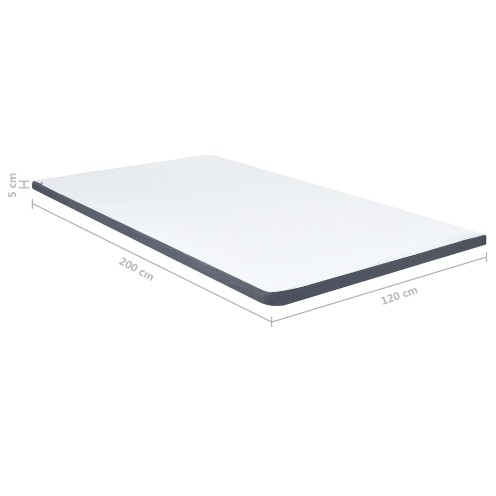Topmadras til seng med boxmadras 200x120x5 cm - number 9.