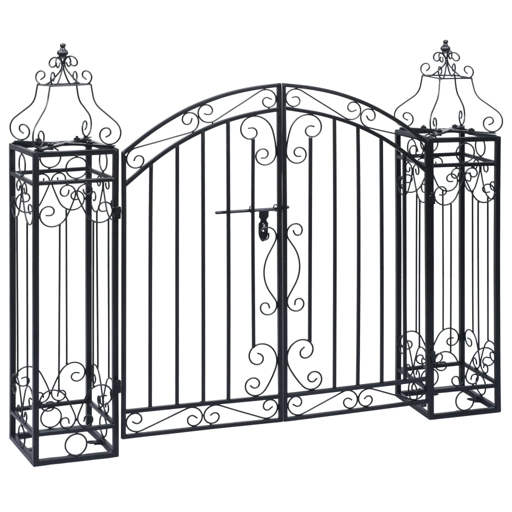 Decorative wrought iron garden gate 122x20.5x100 cm - number 2.