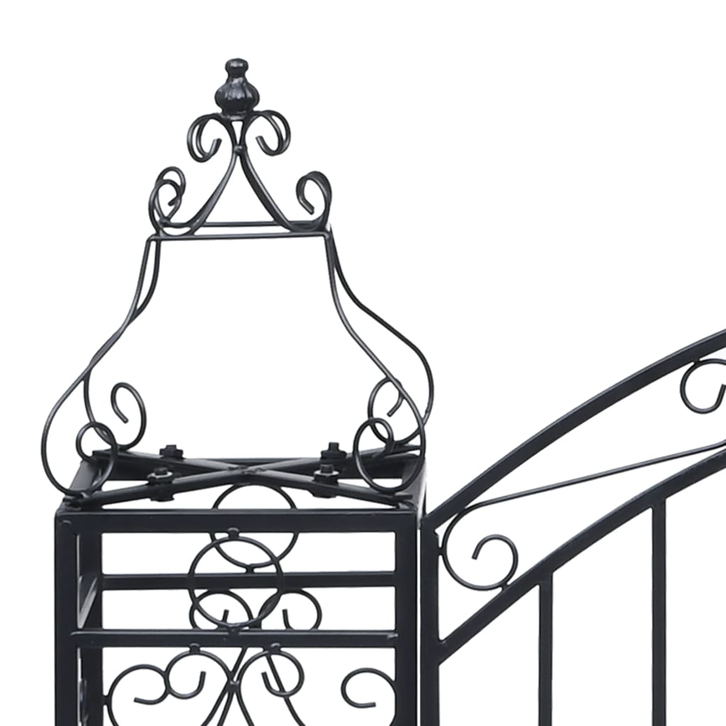 Decorative wrought iron garden gate 122x20.5x100 cm - number 4.