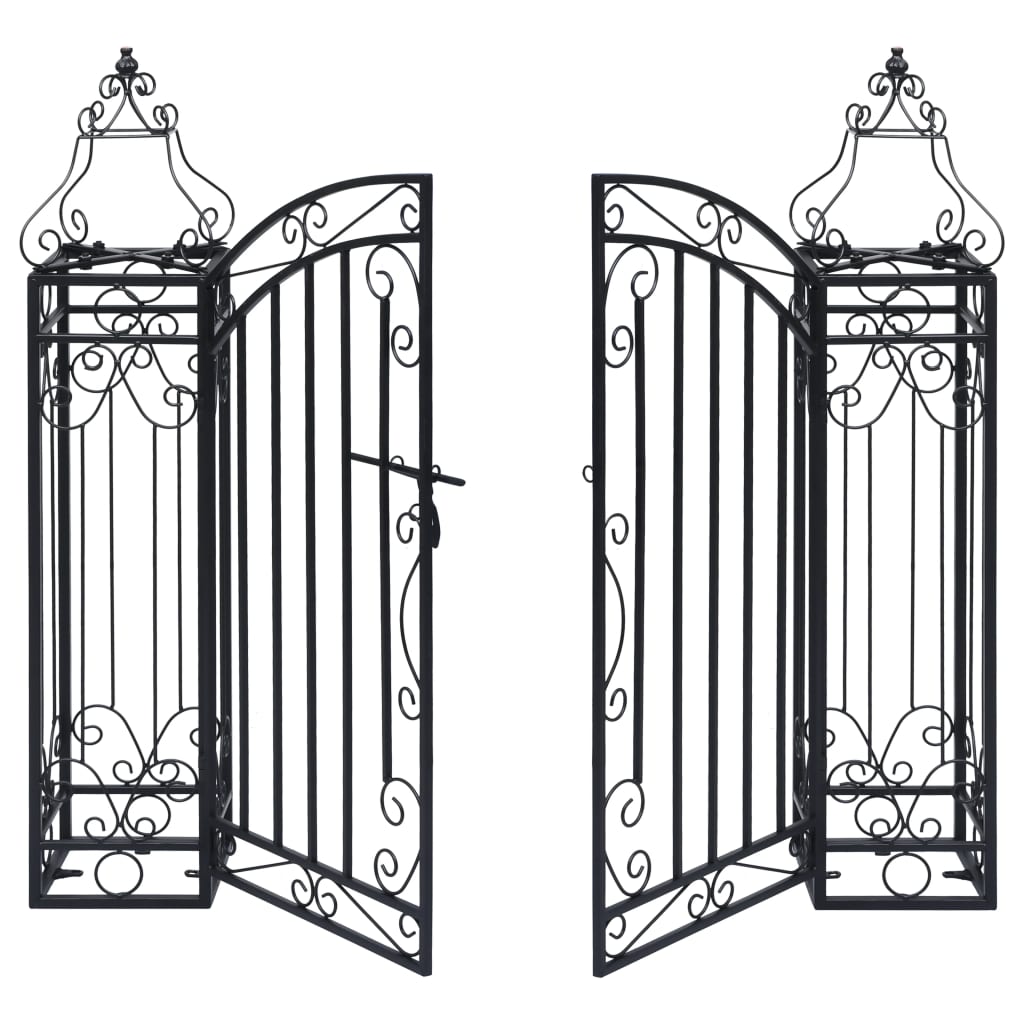 Decorative wrought iron garden gate 122x20.5x100 cm - number 3.