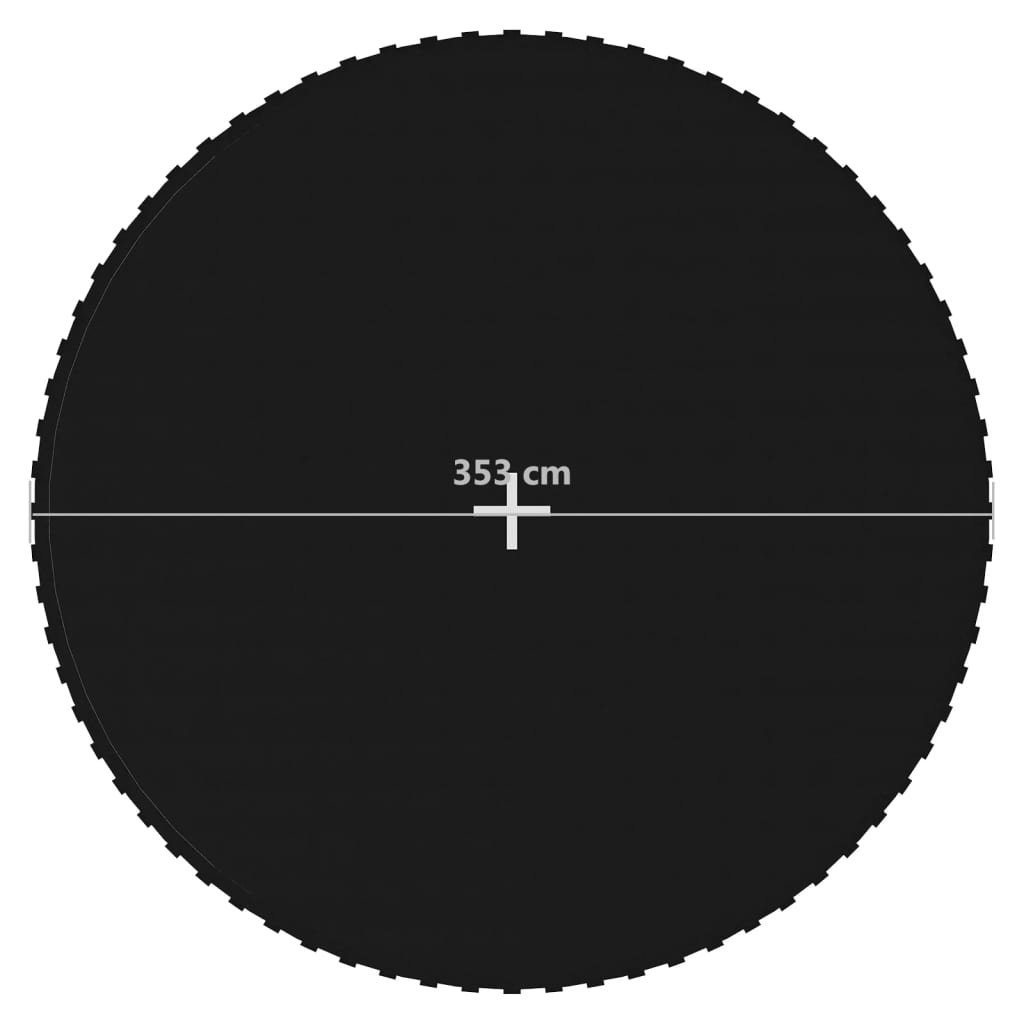 Tappeto elastico per trampolino rotondo da 13 ft/3,96 m tessuto nero - number 6.