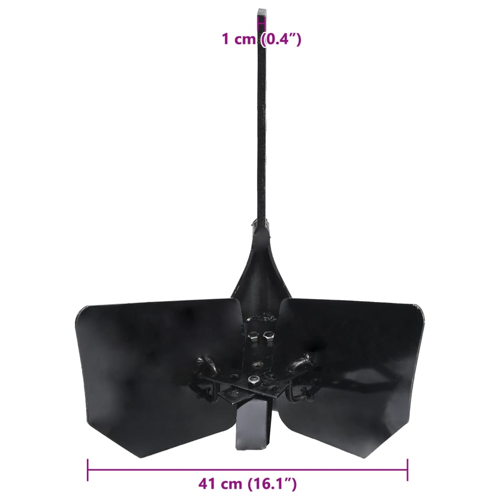 Plovvedhæng til fræser metal sort - number 10.