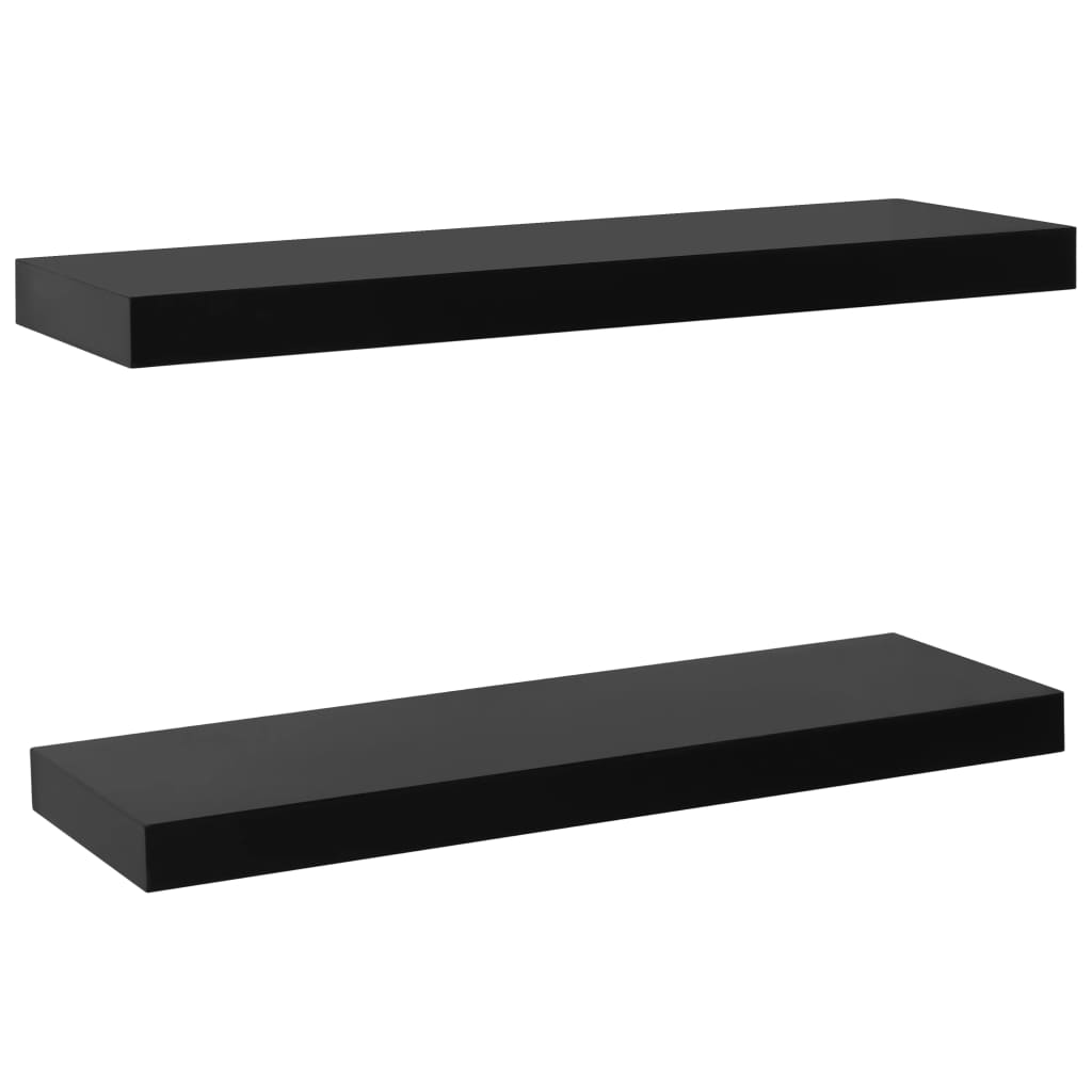 Vegghyller stk. 60x20x3,8 cm svart - 60 x 20 x 3,8 cm, 2, 1 - number 2.
