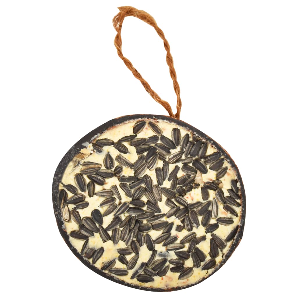 Nourriture pour oiseaux 10 pièces demi-noix de coco farcies 290 g - number 7.