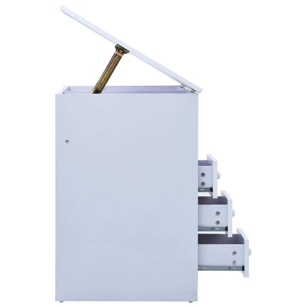 Børneskrivebord vipbart - hvid - number 5.