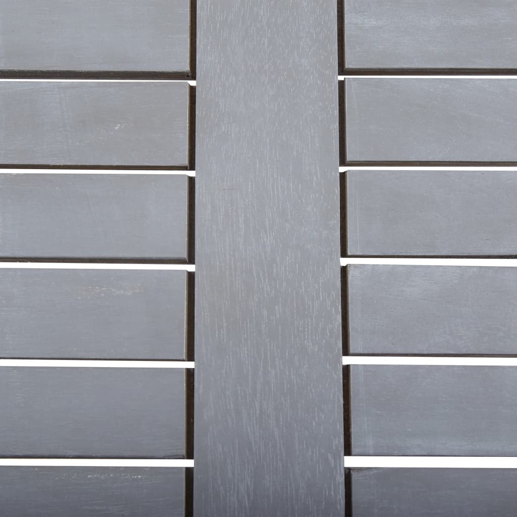 Blagovaonski stolni set za vrt 5 dijelova masivno drvo akacije sivo - number 12.