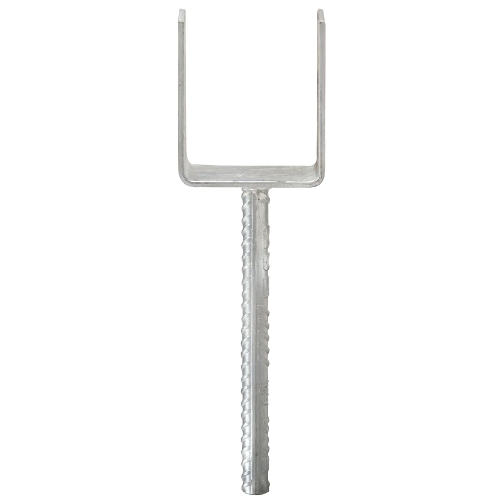 Hegnspløkker stk. galvaniseret stål sølvfarvet - 8 x 6 x 30 cm, 6 - number 3.