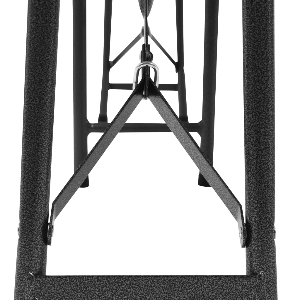 Foldbare havebænke 2 stk. 180 cm hdpe sort - number 7.