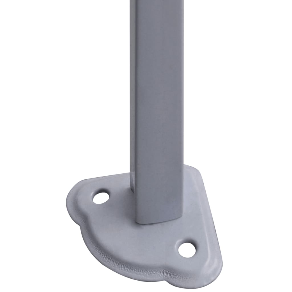 Foldbart festtelt med 2 sidevægge 2x2 m stål antracitgrå - number 6.