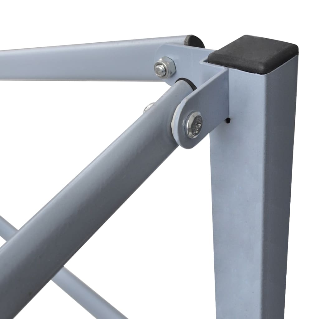 Foldbart festtelt 2x2 m stål - hvid, 1, uden sidevæg - number 7.