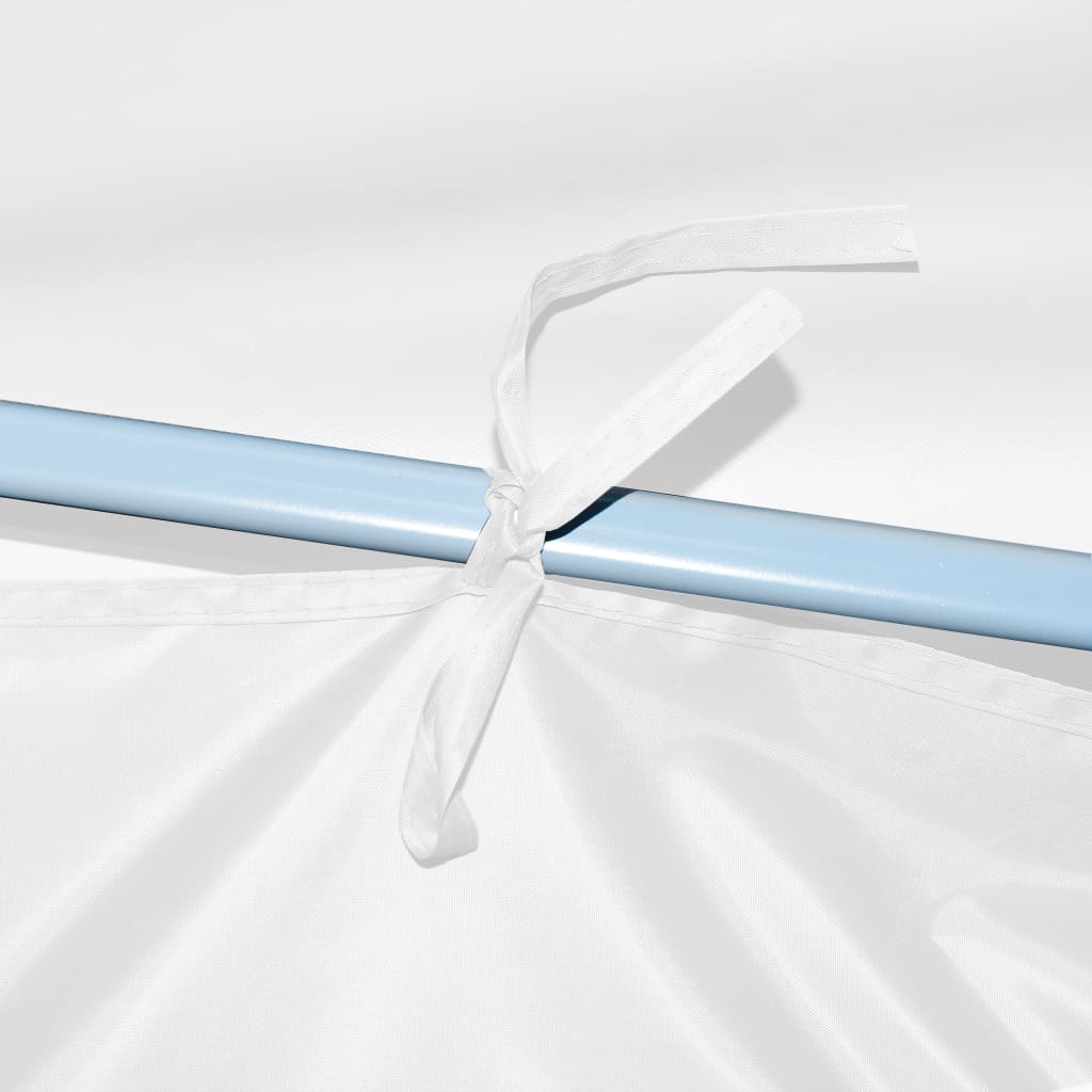 Foldbart pop op-festtelt med 8 sidevægge 3 x 9 m hvid - number 8.