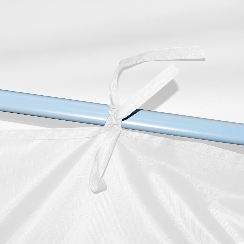 Sklopivi pop-up šator za zabave s 5 bočnih stijenki 3 x 9 m bijele boje - number 6.