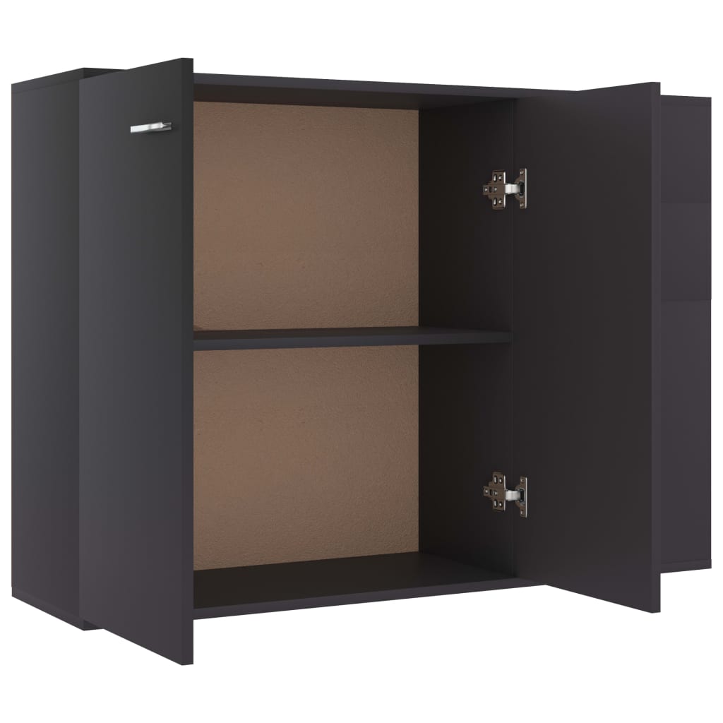 Skænk 105x30x75 cm konstrueret træ grå - number 5.