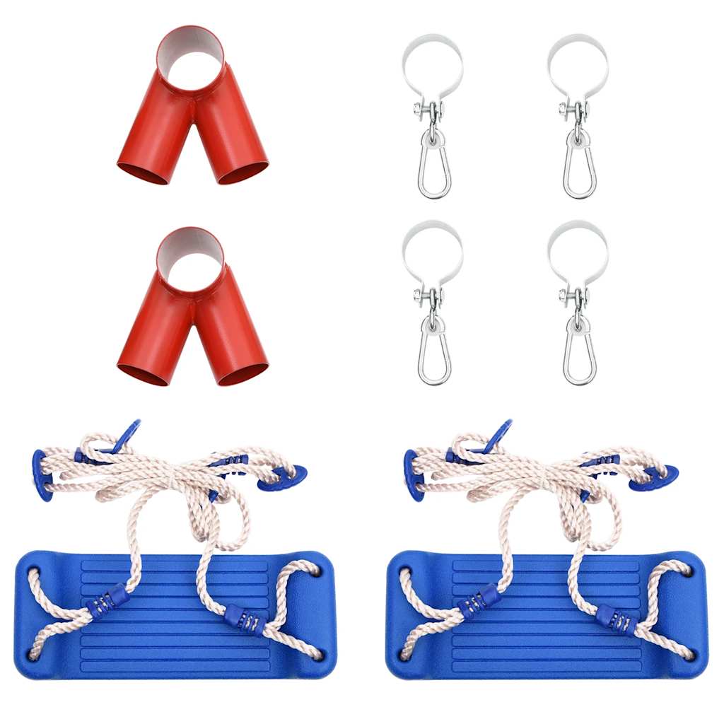 Balançoires avec corde 2 pcs. 38x16 cm polyéthylène bleu - number 2.