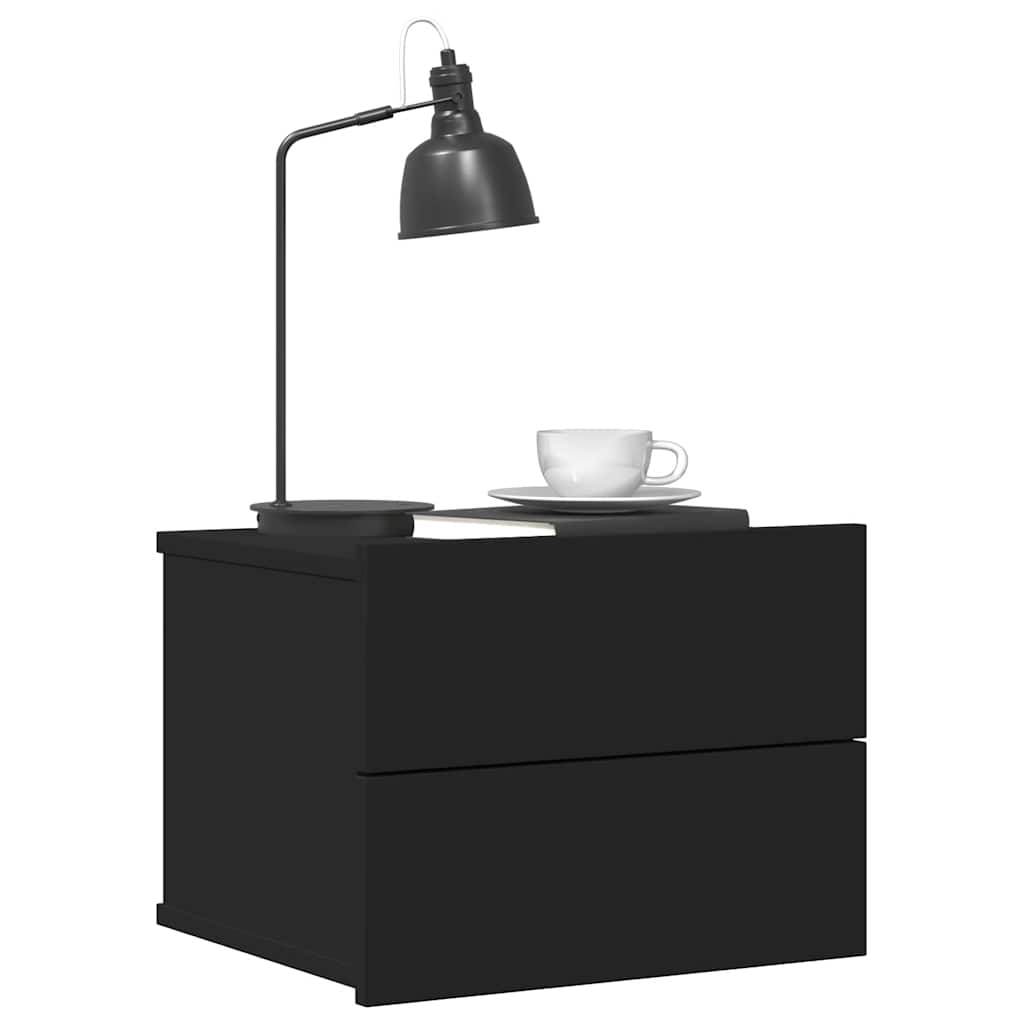 Stolik nocny 40x30x30 cm drewno klejone - czarny, 1 - number 3.