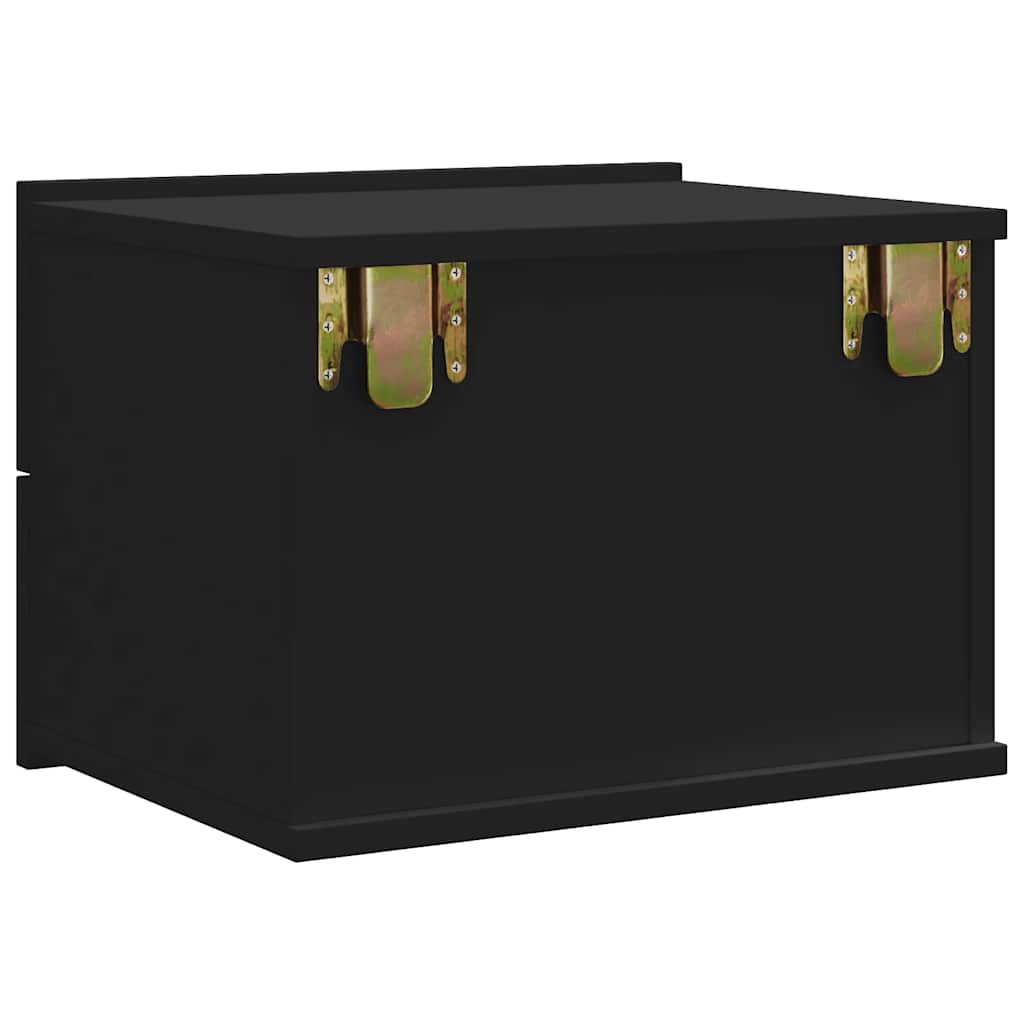 Stolik nocny 40x30x30 cm drewno klejone - czarny, 1 - number 6.