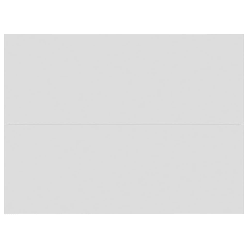 Sengeborde stk. 40x30x30 cm konstrueret træ - hvid, 2 - number 5.