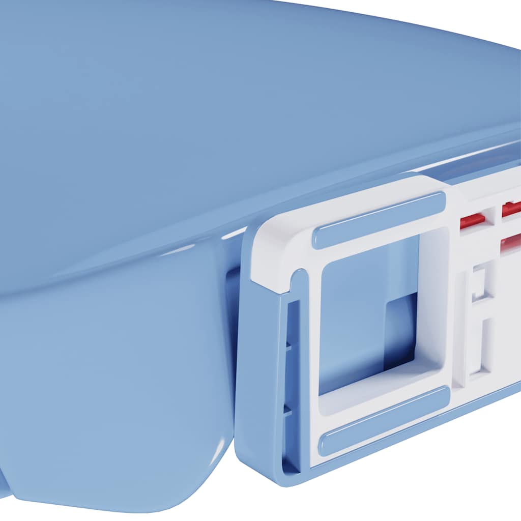 Soft close toalettstol snabbkoppling oval - blå, 1, ja - number 10.