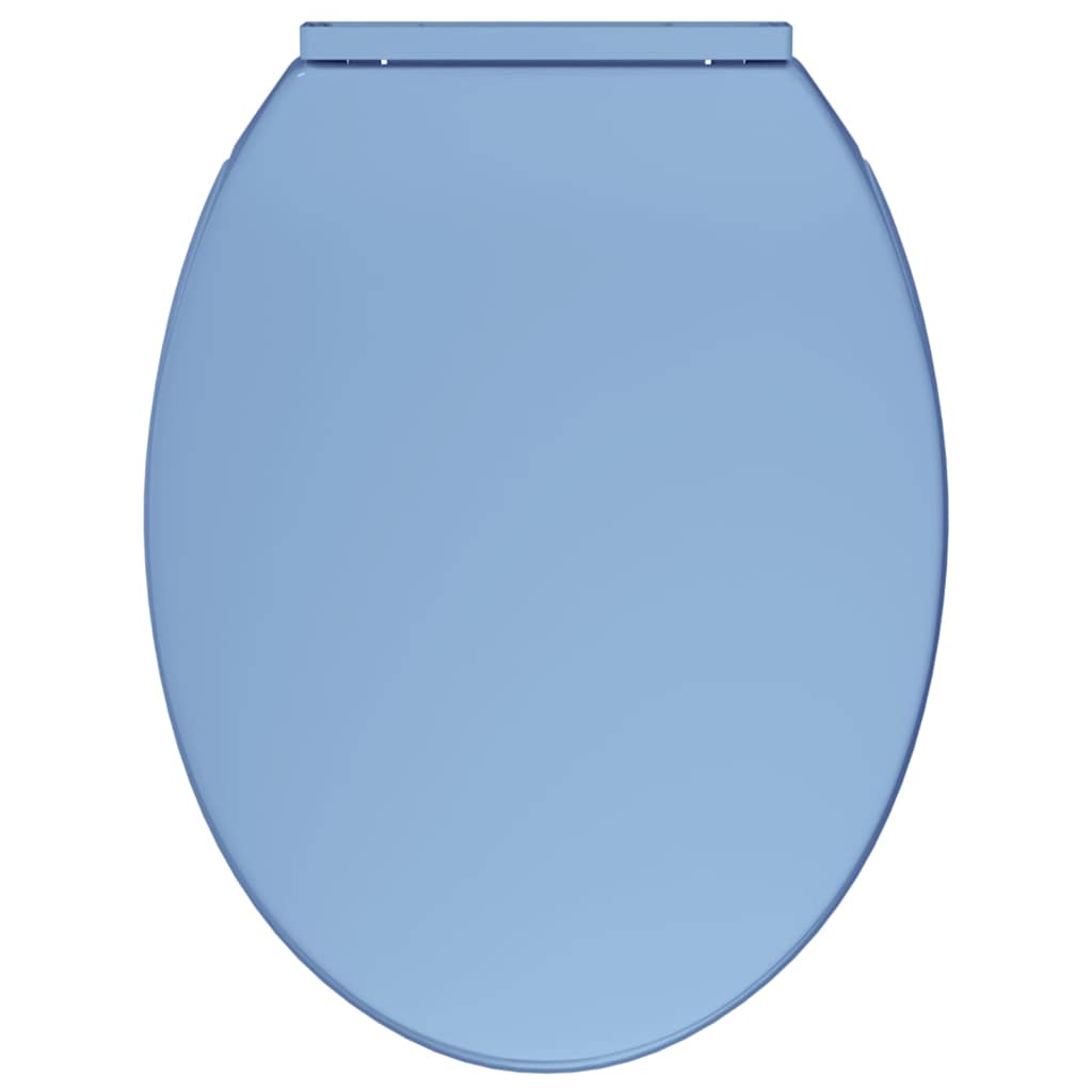 Soft close toalettsits oval - blå, 1, nr - number 8.