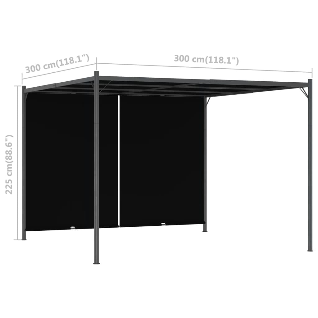 Pergola toit rétractable 3x3 m - number 7.