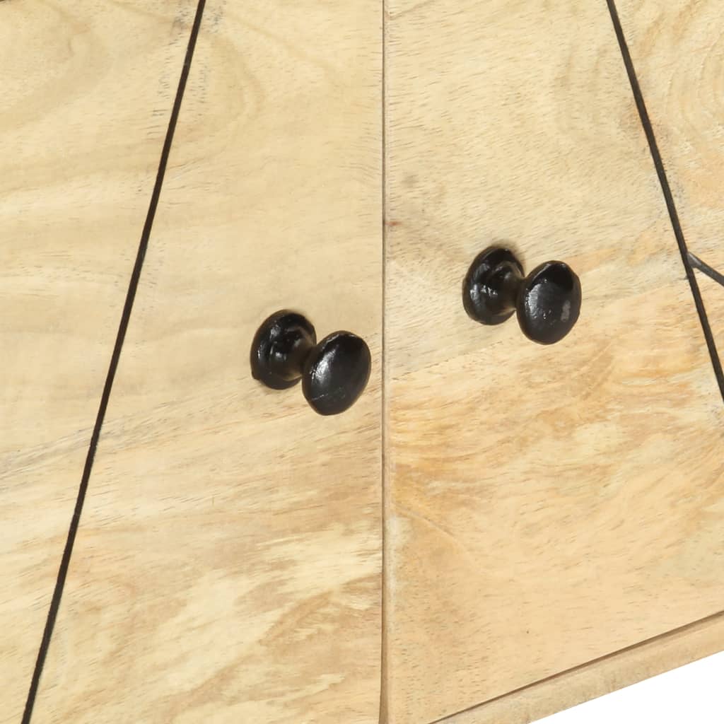 Tv-bord 140x30x40 cm - 1, massivt mangotræ - number 5.