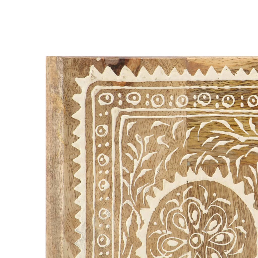 Hand-painted mirror 40x55 cm solid mango wood - number 4.