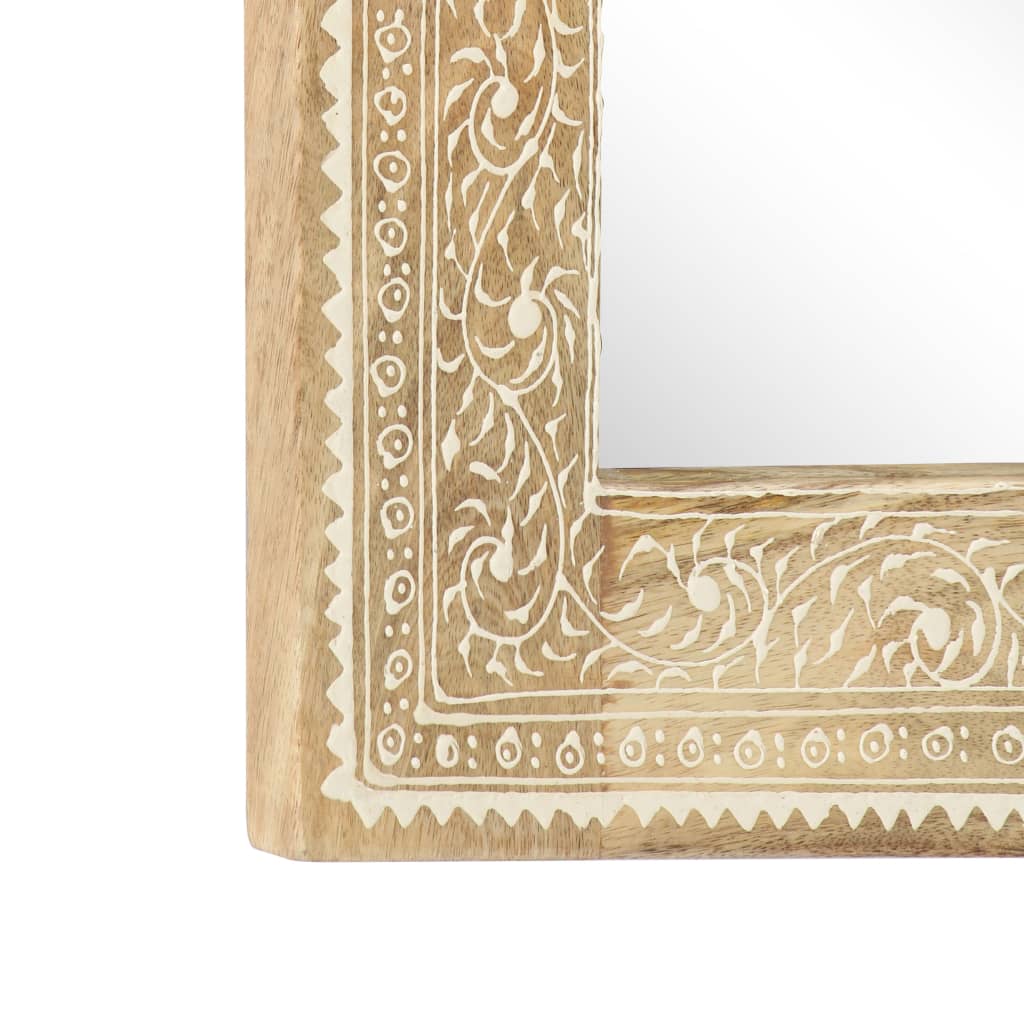 Hand-painted mirror 40x55 cm solid mango wood - number 5.