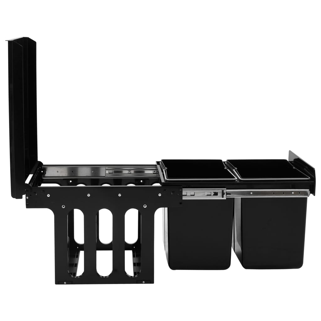 Udtrækkelig affaldsspand til skabslåge blød lukning - 48 x 34.3 x 35.1 cm, 36 l, 2 - number 5.