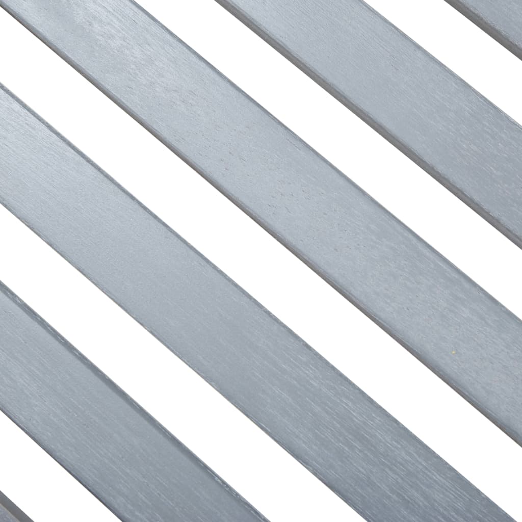 Vrtna klupa s 3 sjedala 150 cm puno drvo eukaliptusa siva - 150 x 60 x 89 cm, 1 - number 6.