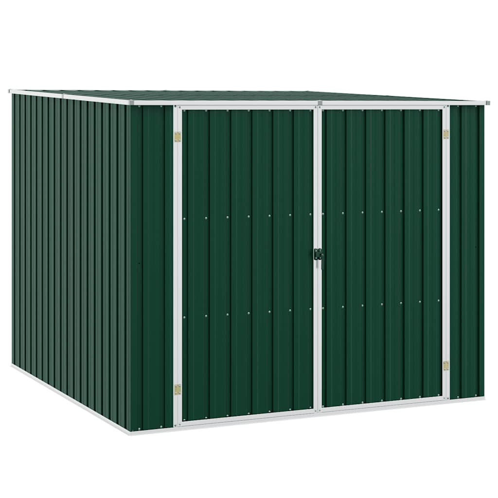 Garden shed 195x198x159 cm galvanized steel - green, 1 - number 1.