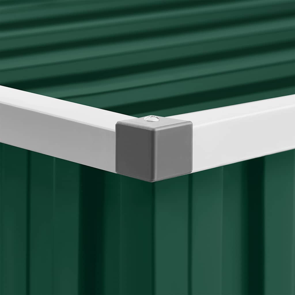 Vrtna kućica 195x198x159 cm pocinčani čelik - zelena, 1 - number 8.