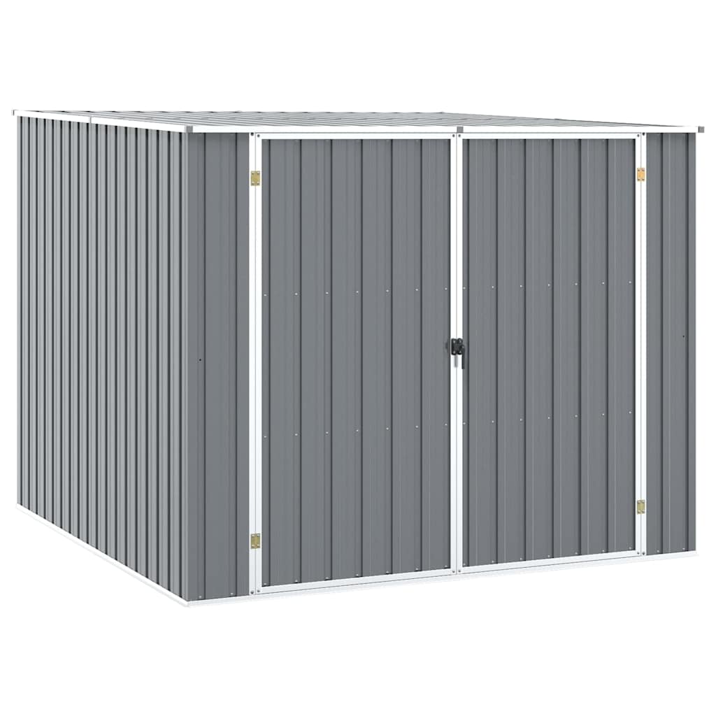 Garden shed 195x198x159 cm galvanized steel - grey, 1 - number 1.