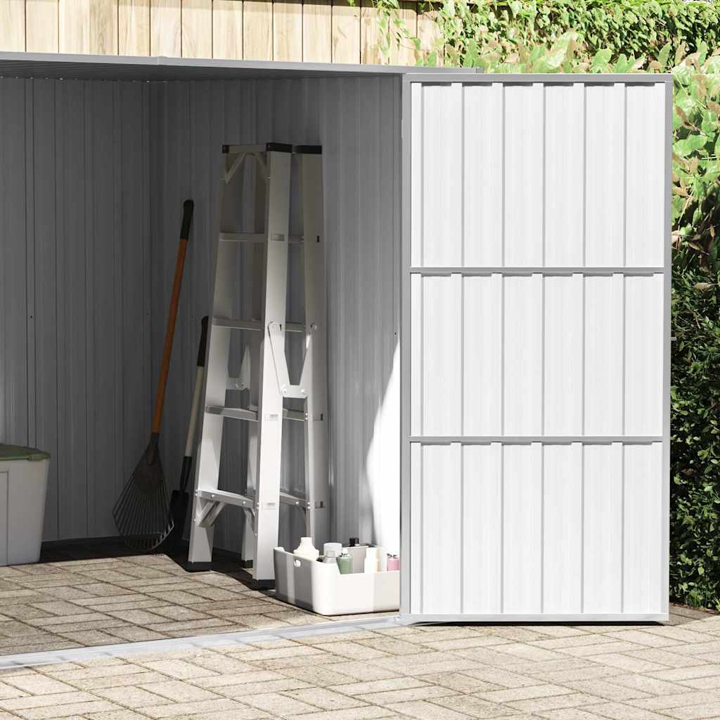 Garden shed 195x198x159 cm galvanized steel - grey, 1 - number 3.
