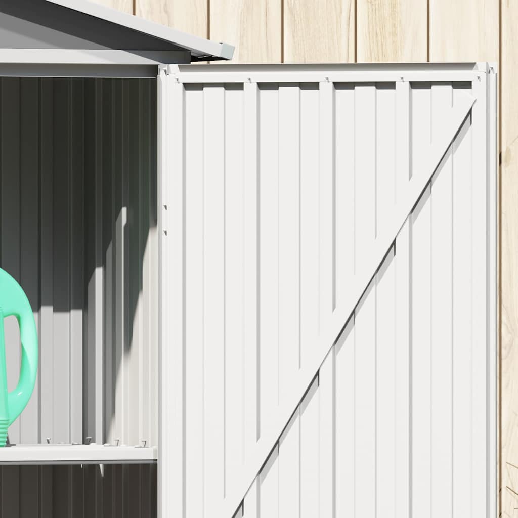 Haveskur 116x45x175 cm galvaniseret stål - grå, 1 - number 4.